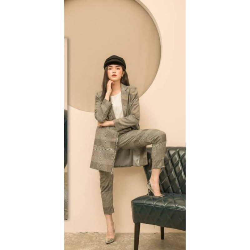 Set vest dạ như mới size S