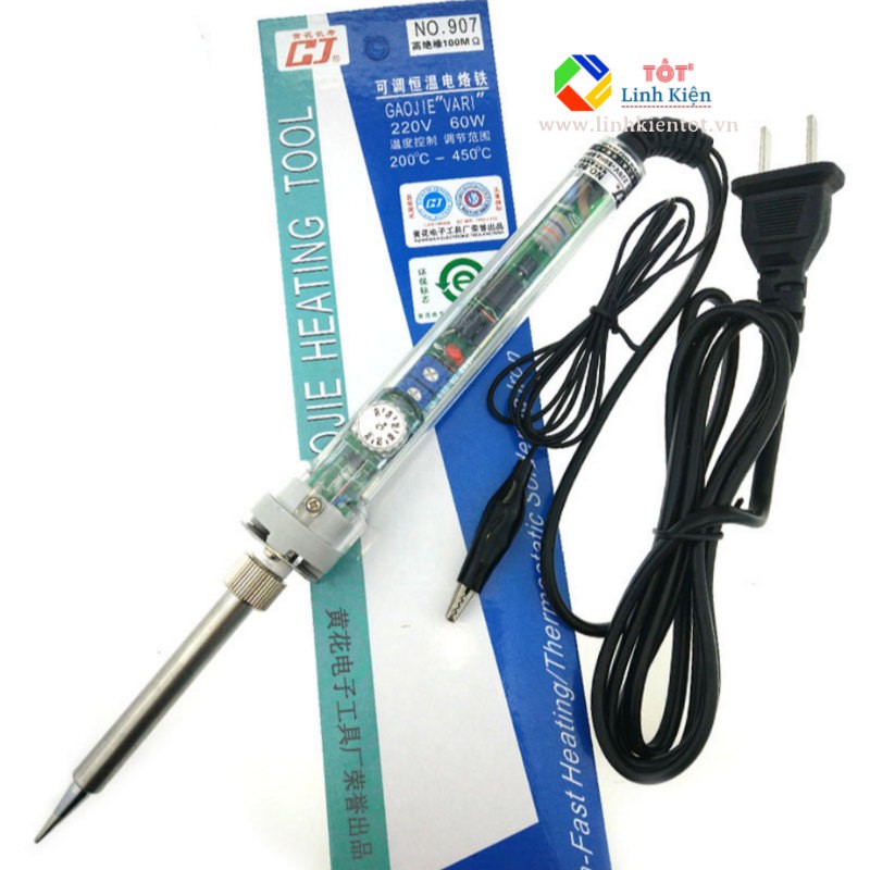[Giá tốt] Mỏ hàn 907 220V/60W điều chỉnh nhiệt độ