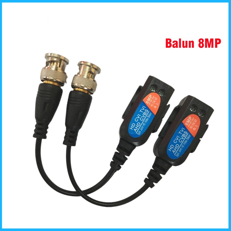 Video balun 8MP có mạch chống sét 2kv cho camera giám sát - Sản phẩm bảo hành 1 đổi 1