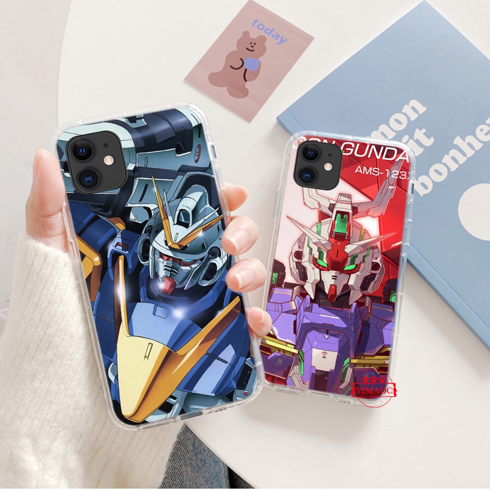 Ốp Điện Thoại Mềm Trong Suốt Hình gundam Số 24ty Cho iphone 5 5s se 2020 6 6s 7 8 plus x
