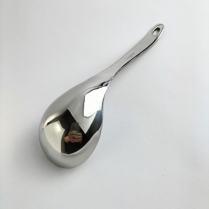 Muôi múc canh Stainless Steel, muỗng inox cán dày sáng bóng