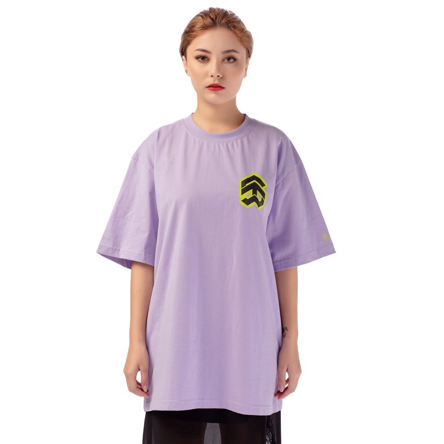 5THEWAY® /stroke/ BIG LOGO NEW TEE™ in PASTEL LILAC aka Áo Thun Màu Tím Tay Ngắn.