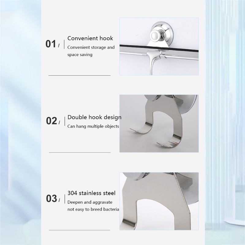 Móc Treo Đồ Dùng Nhà Bếp Có Giác Hút Tiện Dụng