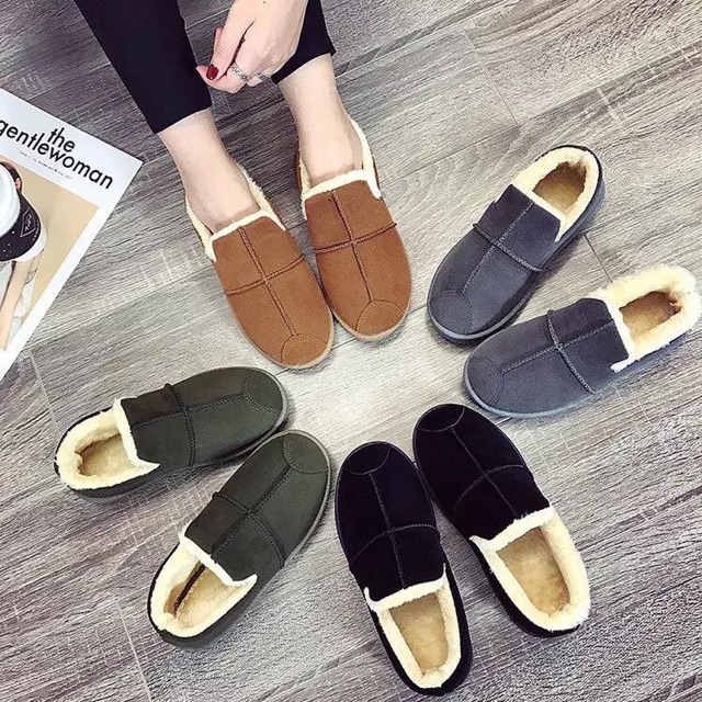 Giày nữ lót lông