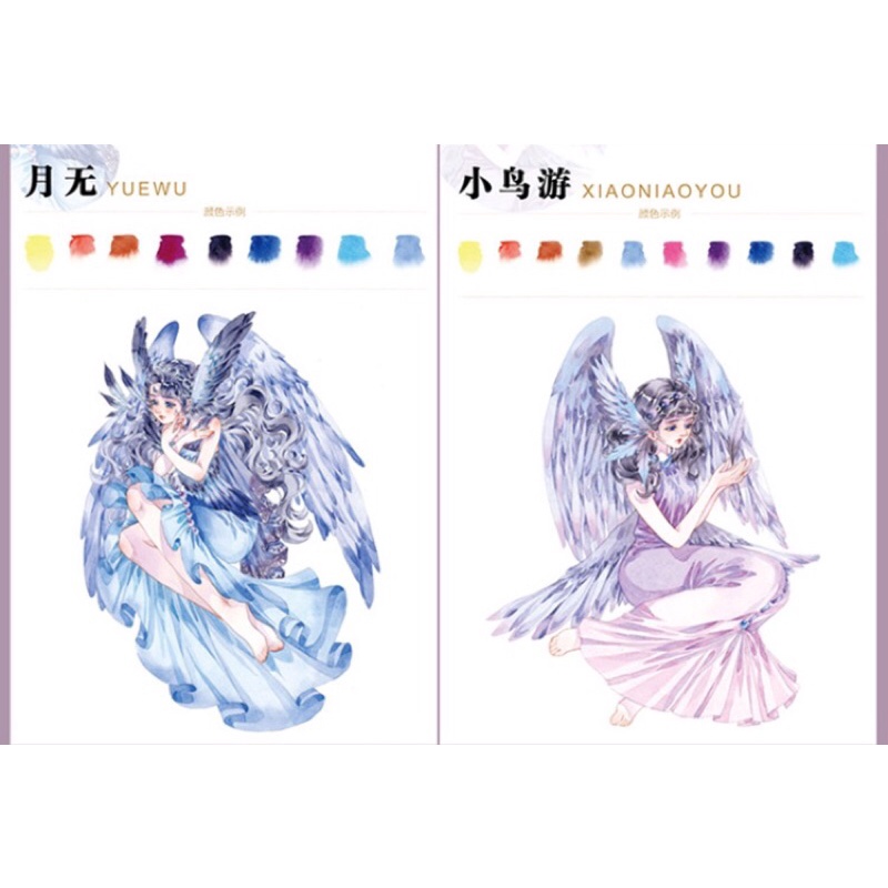 Thủy Sắc Lolita - Artbook hướng dẫn vẽ màu nước nghệ thuật phong cách Nhật Bản