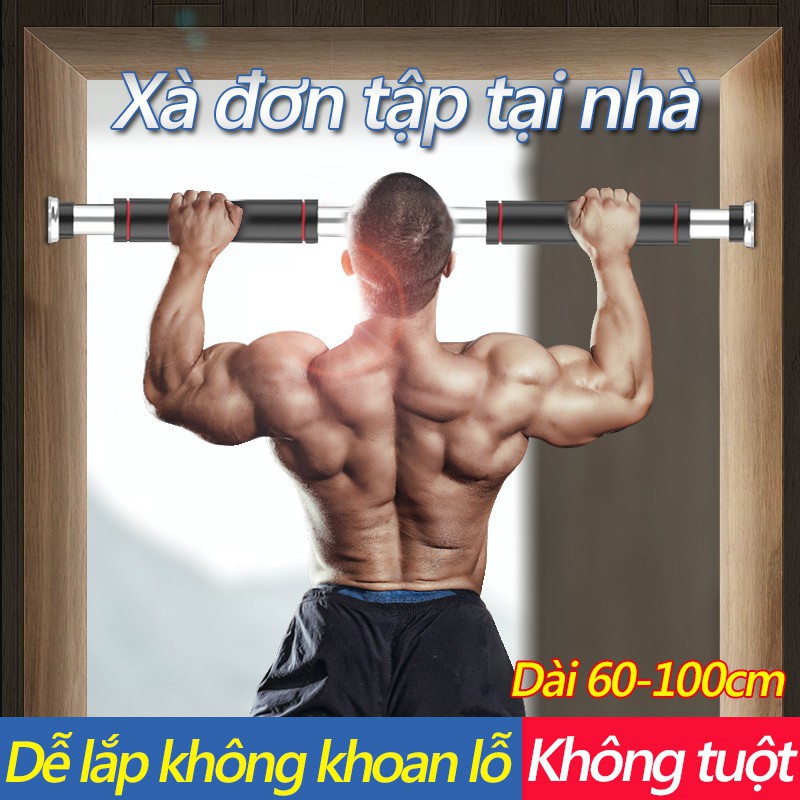 YA402/YA403Xà đơn treo tường xà gắn cửa (60-100cm và 80-130cm) miễn khoan dễ lắp đặt tập tại nhà tiện