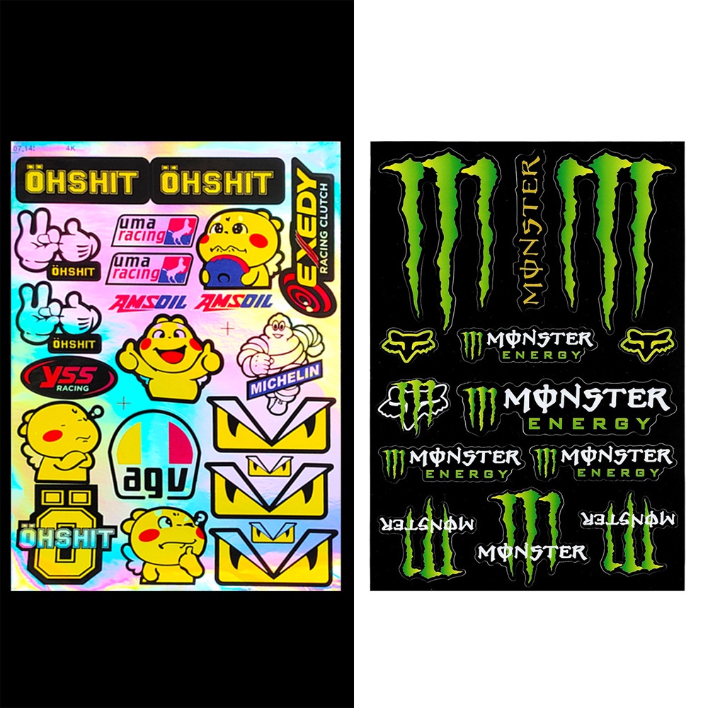 SUZUKI YAMAHA Sticker laser Cầu Vồng Dán Trang Trí Xe Mô Tô Yamahaa