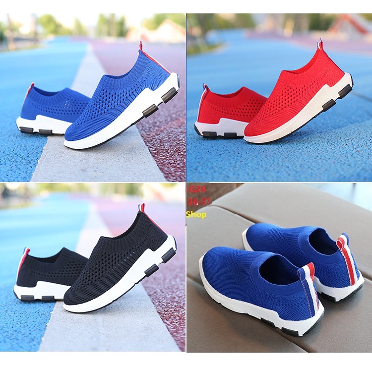 Giày Lười Cho Bé - Giày Lười Cổ Chun Bé Trai Bé Gái G24 Co Dãn 4 Chiều Thoáng Khí - ZINSHOPKID