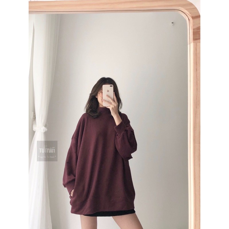 ÁO NỈ DA CÁ CAO CỔ | BigBuy360 - bigbuy360.vn