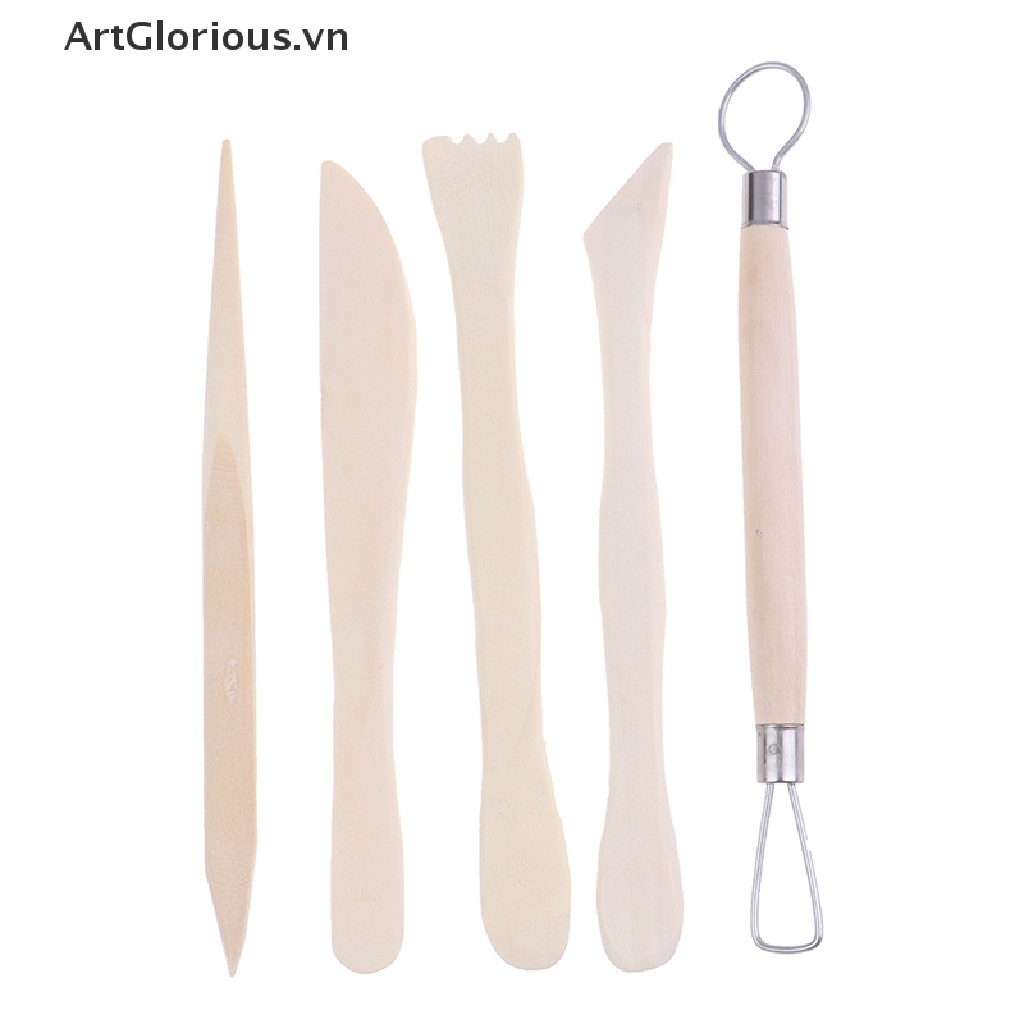 Set 5 Dụng Cụ Điêu Khắc Tạo Hình Đất Sét 6inch
