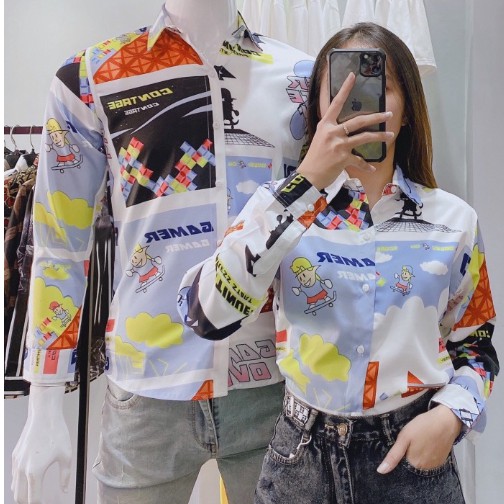 RODI Áo sơ mi nam nữ cao cấp gamer , áo sơ mi nam nữ dài tay - D237 | BigBuy360 - bigbuy360.vn