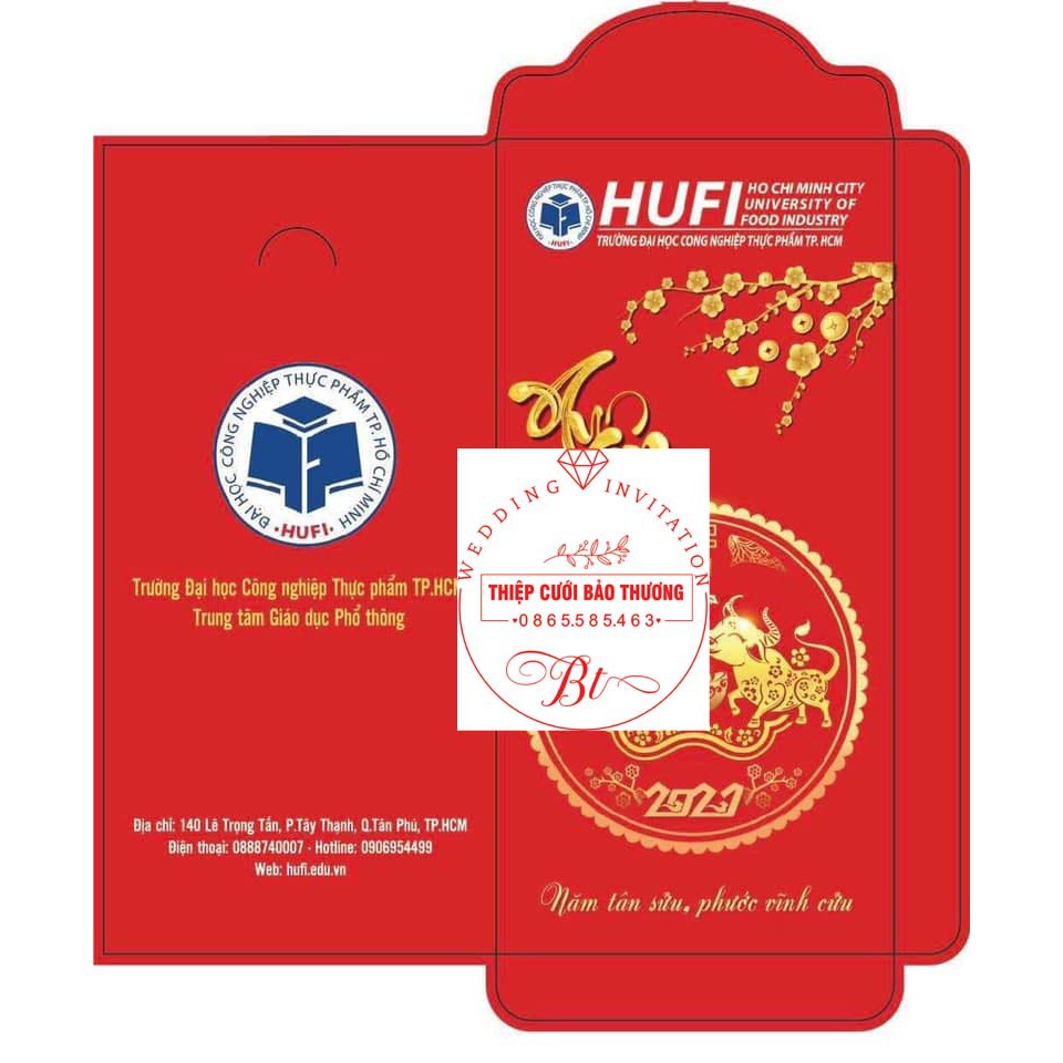 LÌ XÌ IN  LOGO, ĐỊA CHỈ, THÔNG TIN CƠ QUAN, TRƯỜNG HỌC, DOANH NGHIỆP, THEO YÊU CẦU