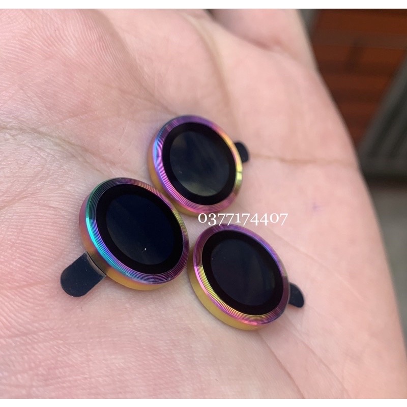 Bộ 3 dán mắt camera 7 màu titan cho iPhone 13 Mini, 13, 13 Pro, 13 Pro Max cực đẹp