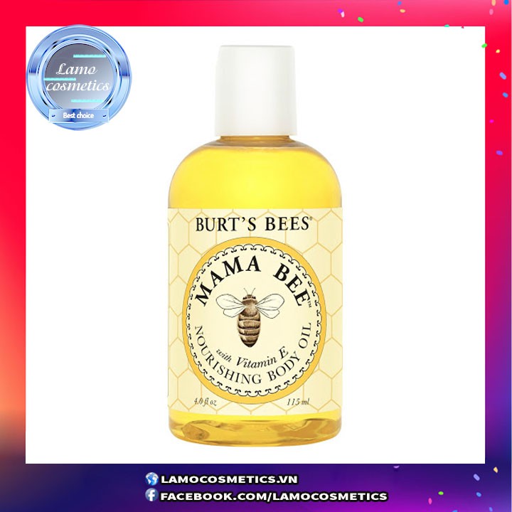 [Nhập Mỹ] Dầu massage Burt's Bees Mama Oil 118ml