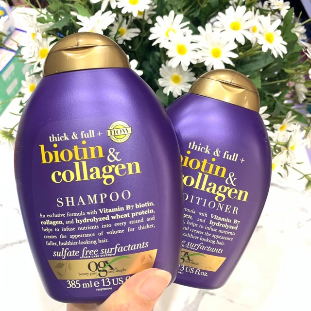 Dầu Gội OGX Thick & Full Biotin & Collagen Shampoo