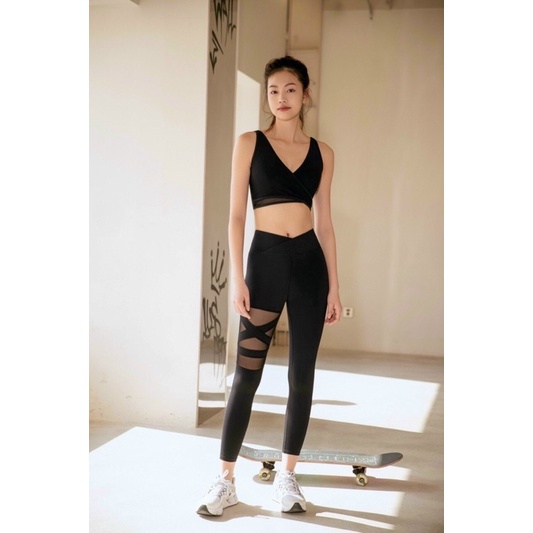 Set thun 1021 phối lưới cao cấp gym,thể thao,yoga