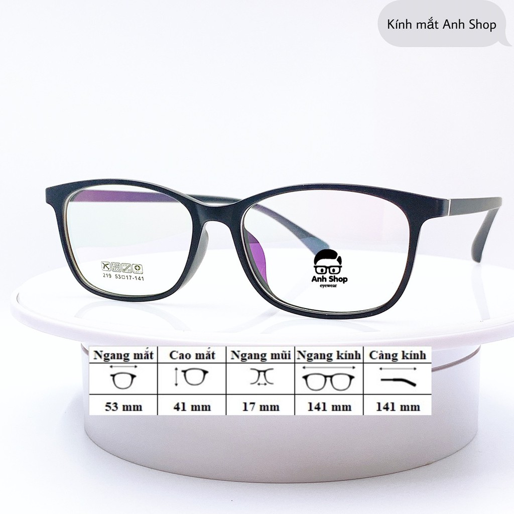 [Mã SKAMCLU7 giảm 10% cho đơn từ 0Đ] Kính cận 219 kèm mắt kính cận viễn loạn | BigBuy360 - bigbuy360.vn