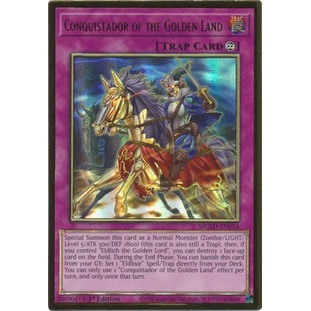 Thẻ bài Yugioh - TCG - Conquistador of the Golden Land / MGED-EN054'