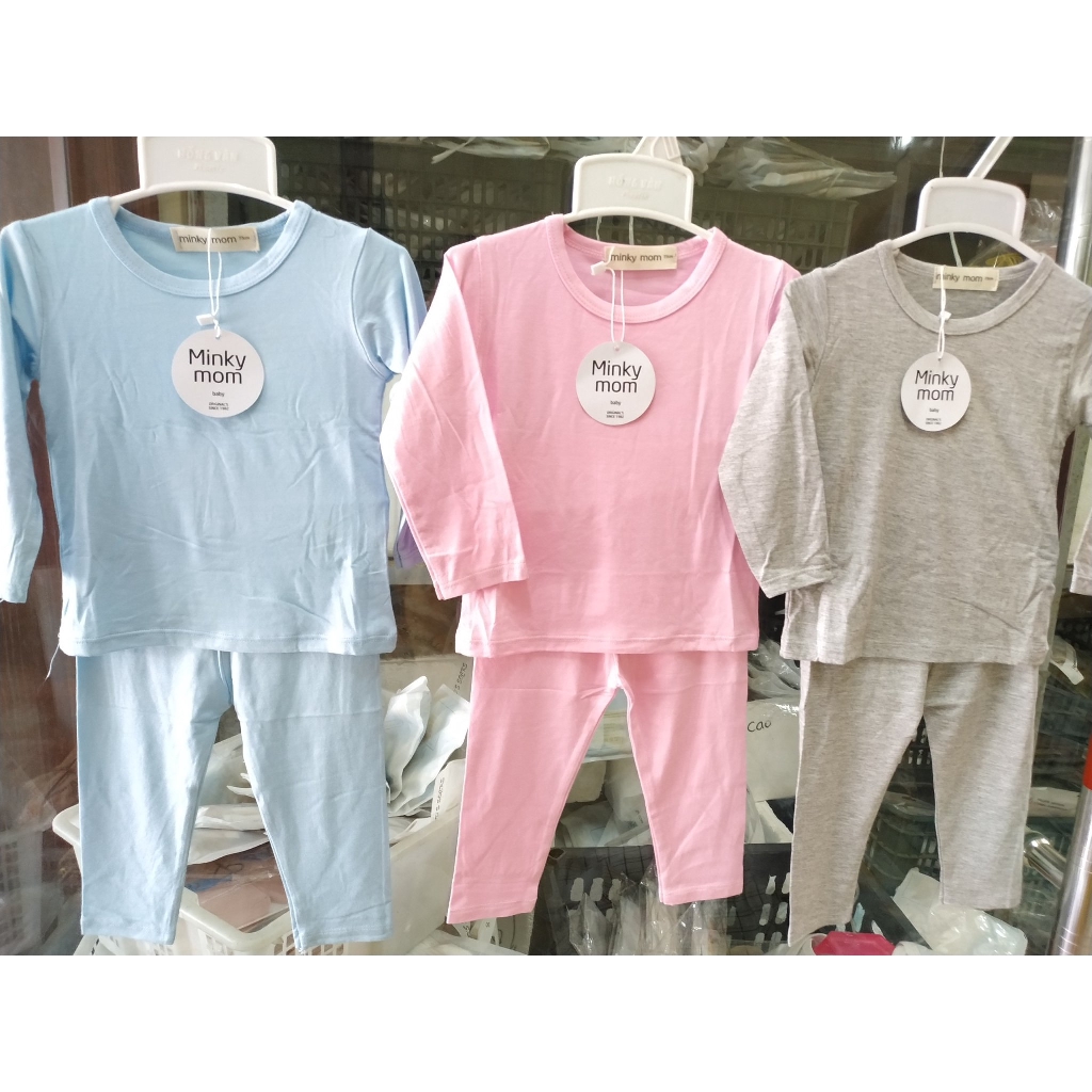 Bộ Cotton Lạnh Màu Trơn Cực Đẹp Cho Bé (SP000867) | BigBuy360 - bigbuy360.vn