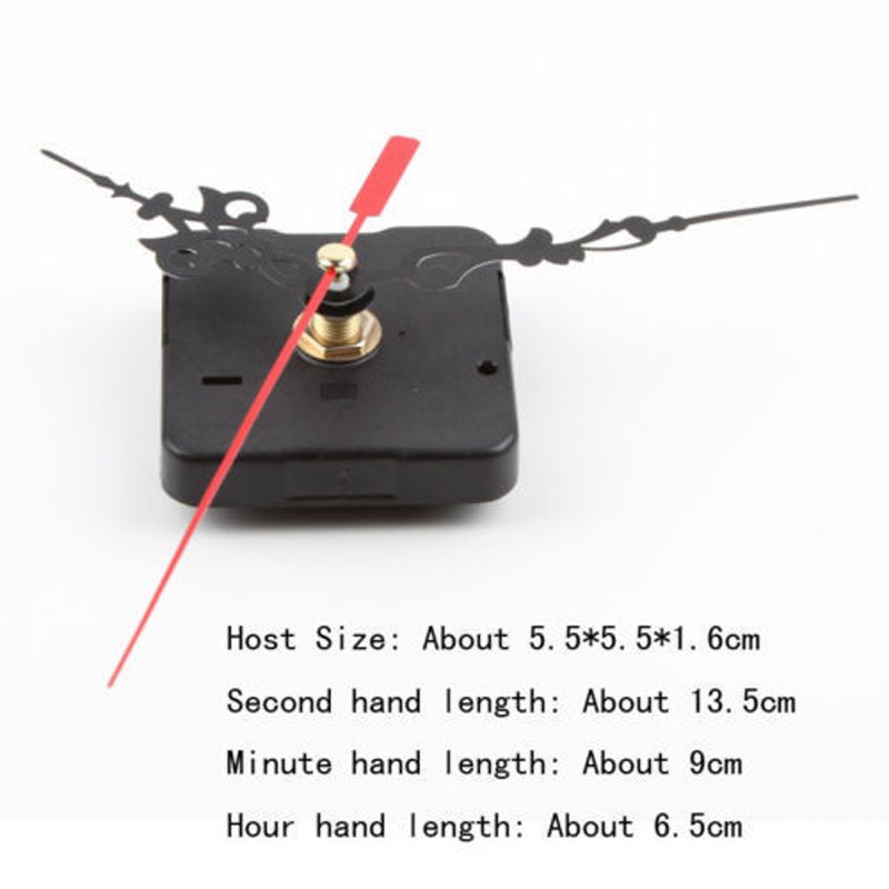 Động Cơ Thay Thế Cho Đồng Hồ Treo Tường Màu Đen