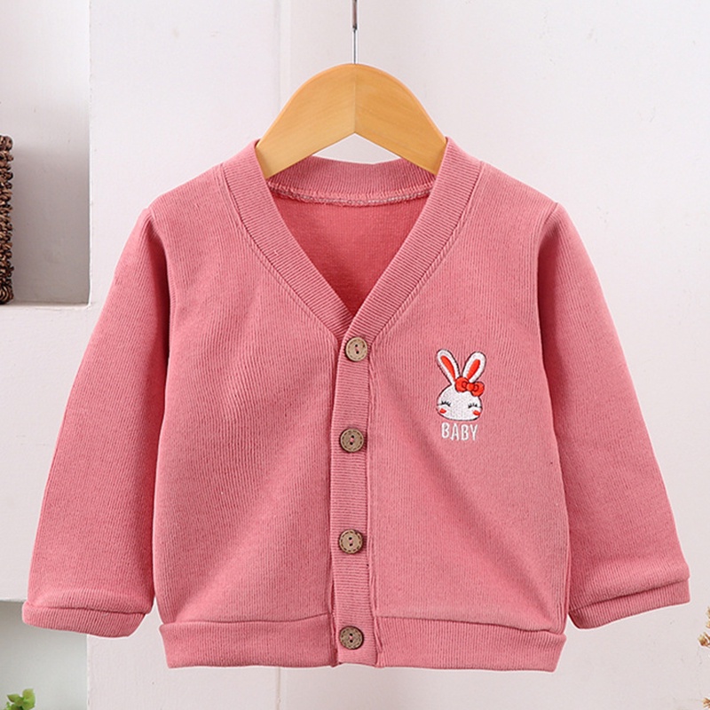 Áo Khoác sweater Dệt Kim In Hoạt Hình Xinh Xắn Cho Bé