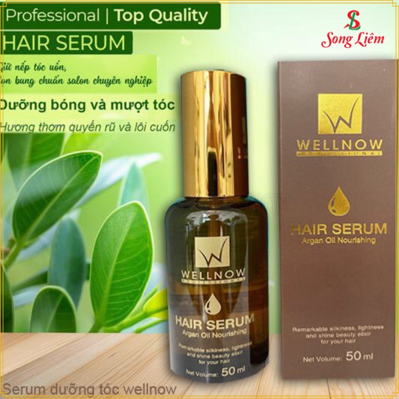 Tinh dầu dưỡng tóc, serum dưỡng tóc bóng và giữ nếp tóc hương nước hoa Wellnow Hair Serum 50ml NPP Songliemshop