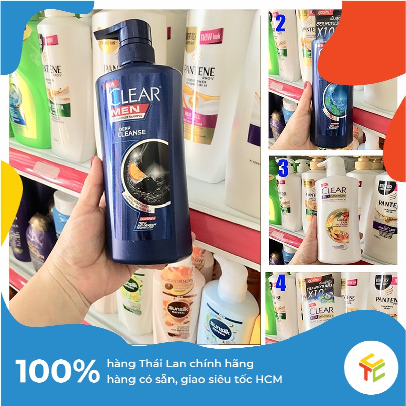 Dầu Gội Đầu Clear 450ml/480ml Thái Lan Mẫu Mới