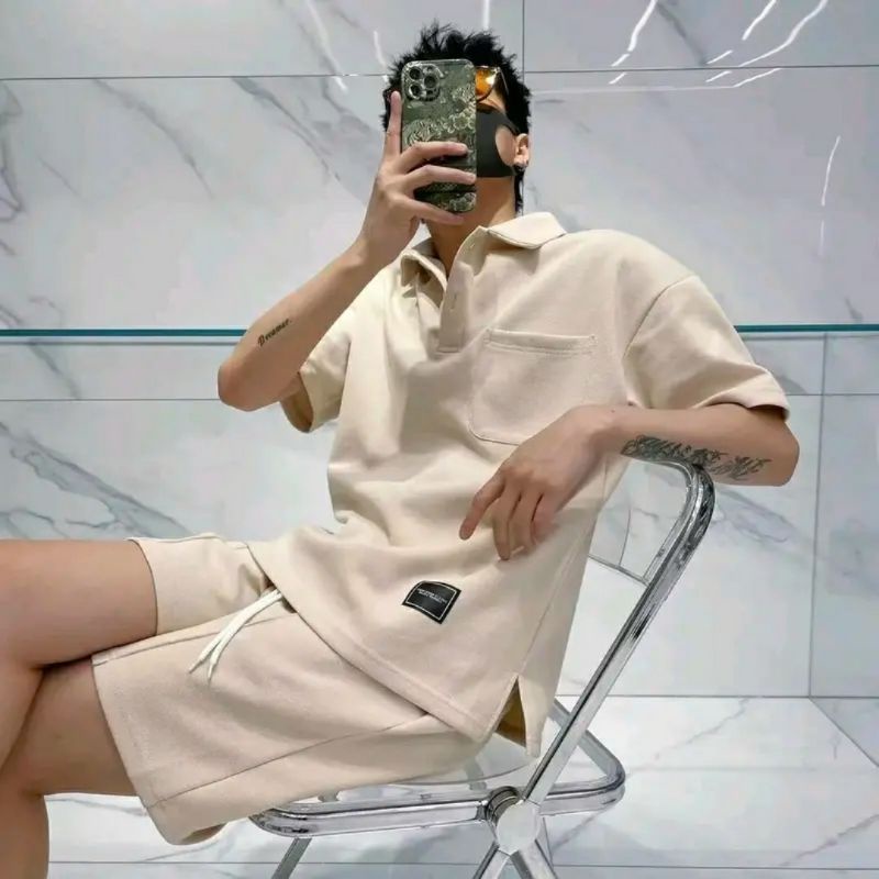 Bộ polo nam unisex Cao Cấp TYOUS set đồ nam nữ phong cách Hàn Quốc