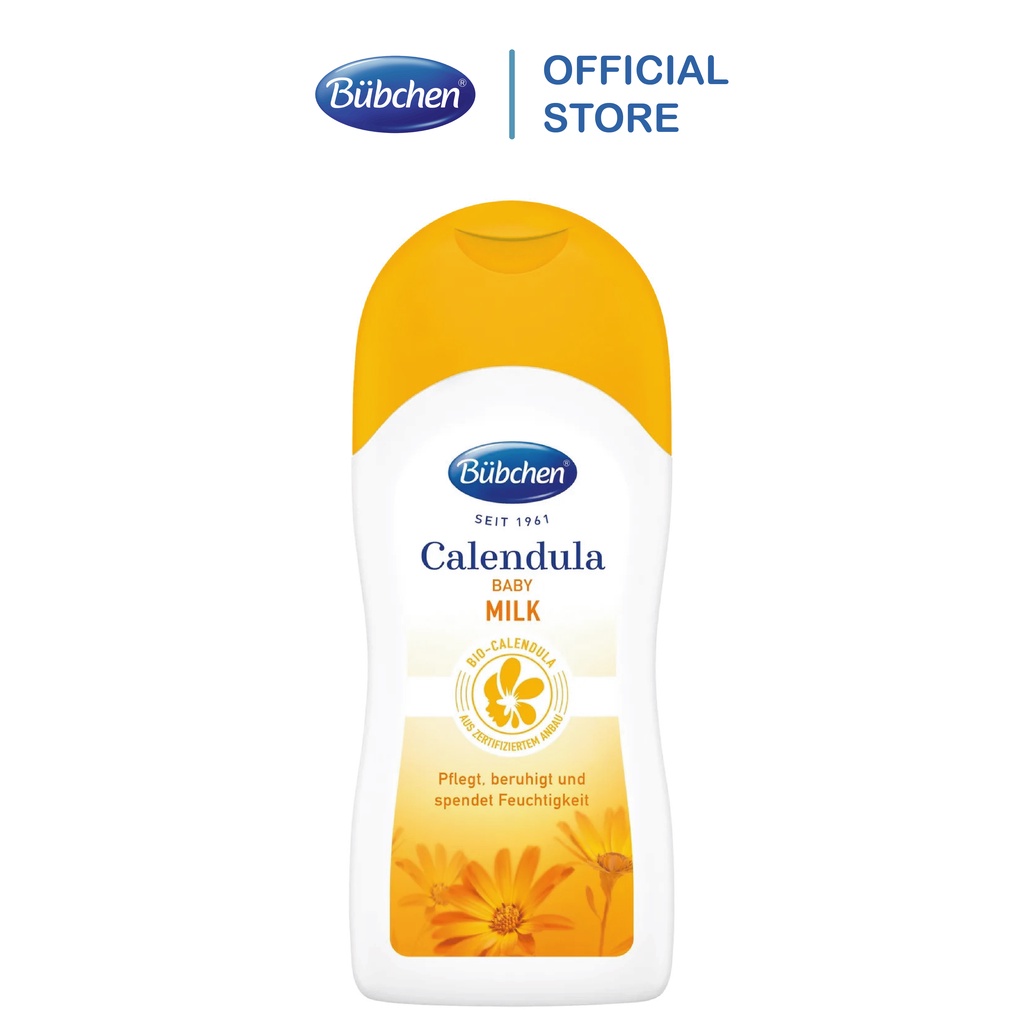Sữa dưỡng da chiết xuất hữu cơ cho trẻ sơ sinh Bubchen Calendula Baby Milk 200ml