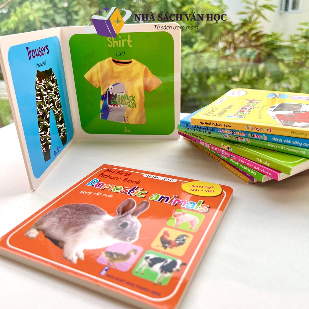 Sách - Combo 10 Cuốn My First Picture Book Song Ngữ Anh - Việt Giúp Trẻ Học Tốt Tiếng Anh