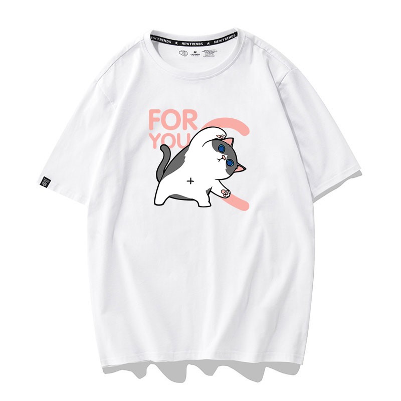 Áo Thun Mèo For You Unisex Nam Nữ