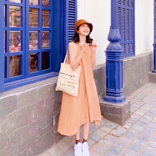 Đầm suông hồng ruốc (kèm hình thật)