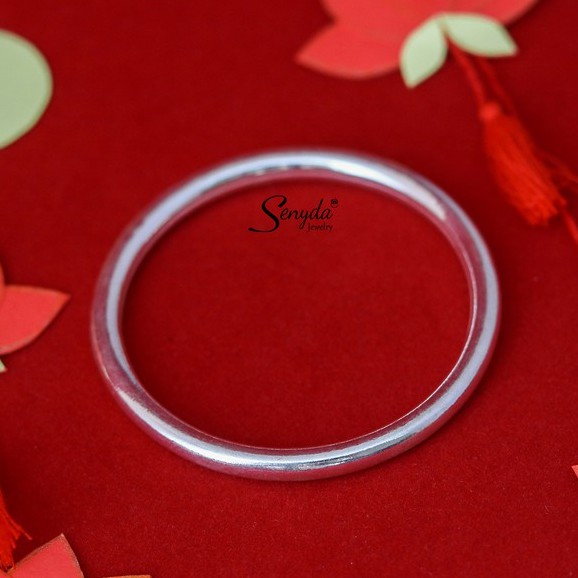 Vòng trơn rỗng bạc 990 Senyda Jewelry VB011-VT021