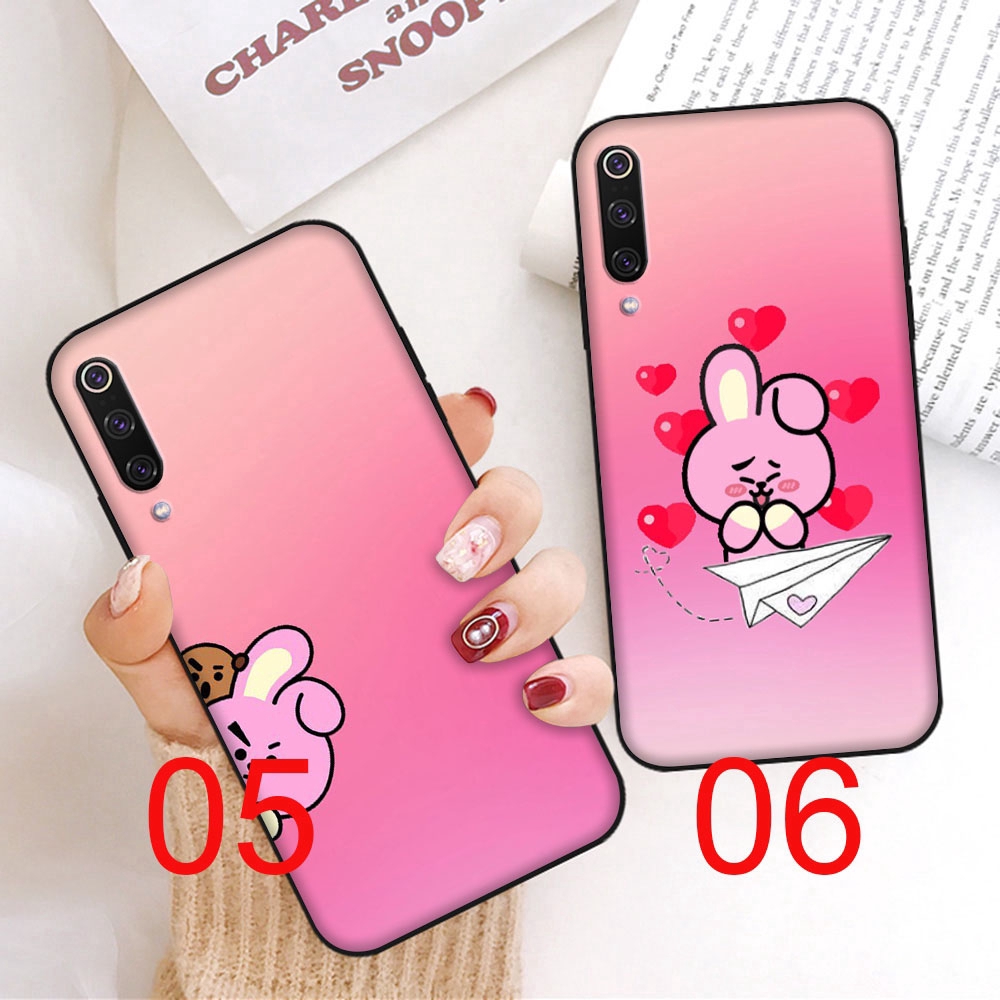 Ốp Lưng Mềm Màu Đen In Hình Bt21 Cho Xiaomi Mi 8 Se Max 3 Mix 2s F1 Lite