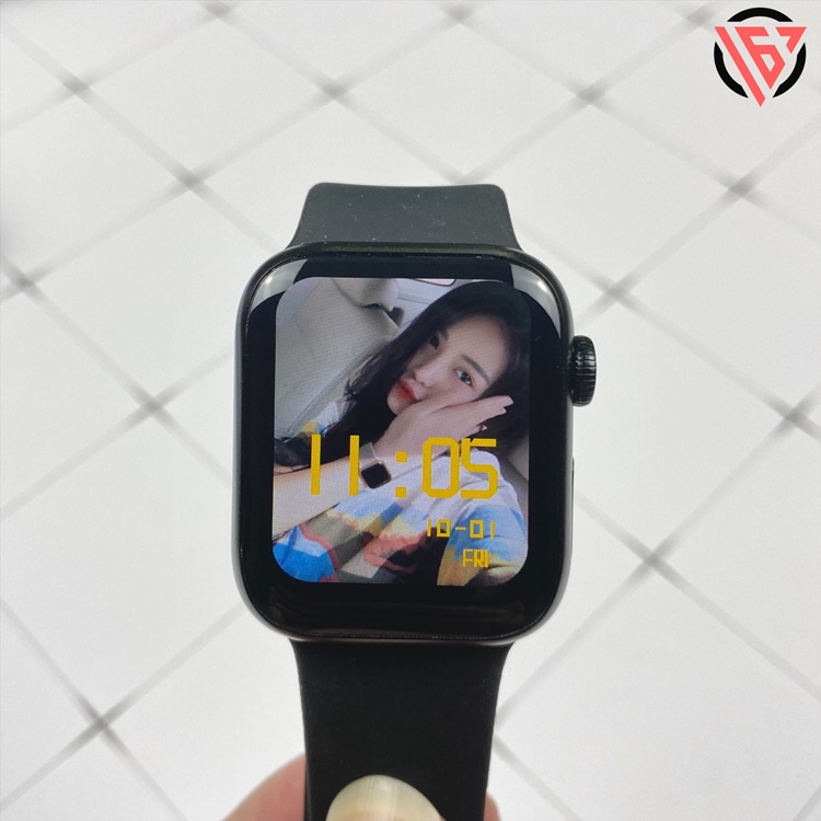 [Watch Seri 7 Mini] Đồng hồ thông minh M16 Mini - Cài hình nền - Nút tròn xoay được - Nút nguồn riêng biệt