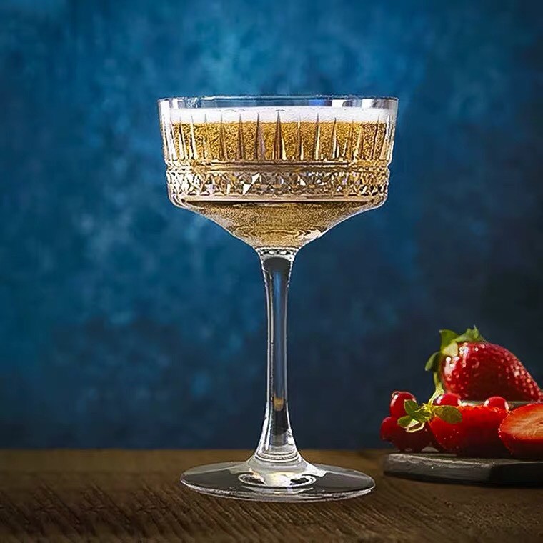 Carved Cocktail Glasses Coupe - Ly Thủy Tinh - Ly Cocktail