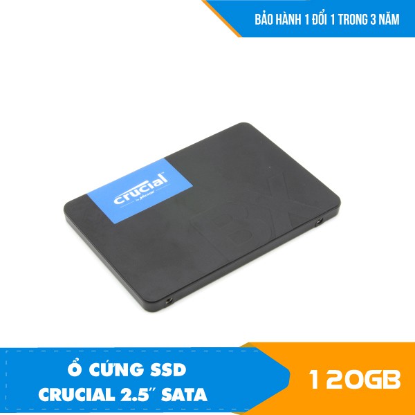 Hàng Chính Hãng - Ổ cứng SSD 120GB Crucial BX500 3D NAND SATA III