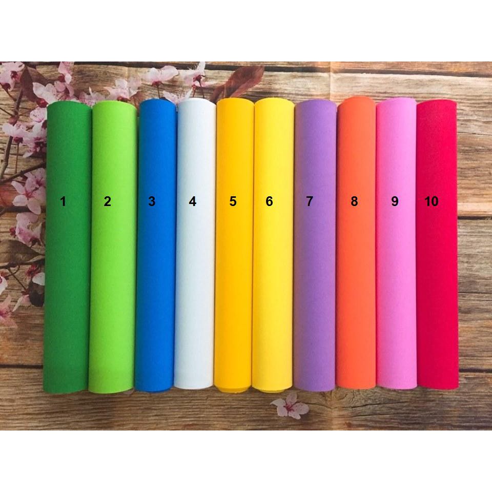 Giấy xốp màu khổ 110x42cm