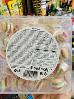 Kẹo dẻo hamburger Trolli - Đức date xa