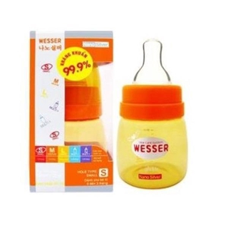 Bình sữa Wesser Nano Silver 60ml BS072