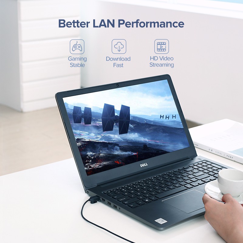Cáp Ethernet Ugreen CAT6A 10Gbps Gigabit RJ45 tốc độ cao sử dụng đa năng