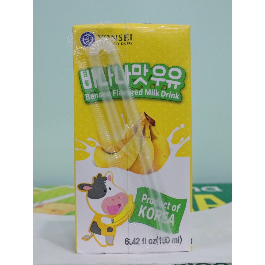 Sữa Tươi YONSEI Vị Chuối 190ML - Sữa Trái Cây Nhập Khẩu Hàn Quốc