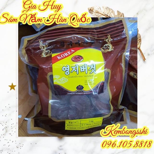 [SỈ TẬN GỐC] Nấm Linh Chi Đỏ Có Tem Hàn Quốc, túi 1kg