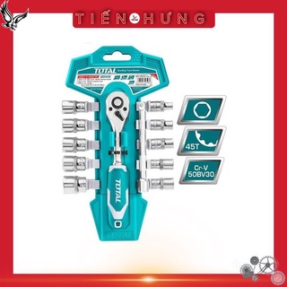1/4" bộ cờ lê lực và đầu tuýp 12 chi tiết total tht14114126