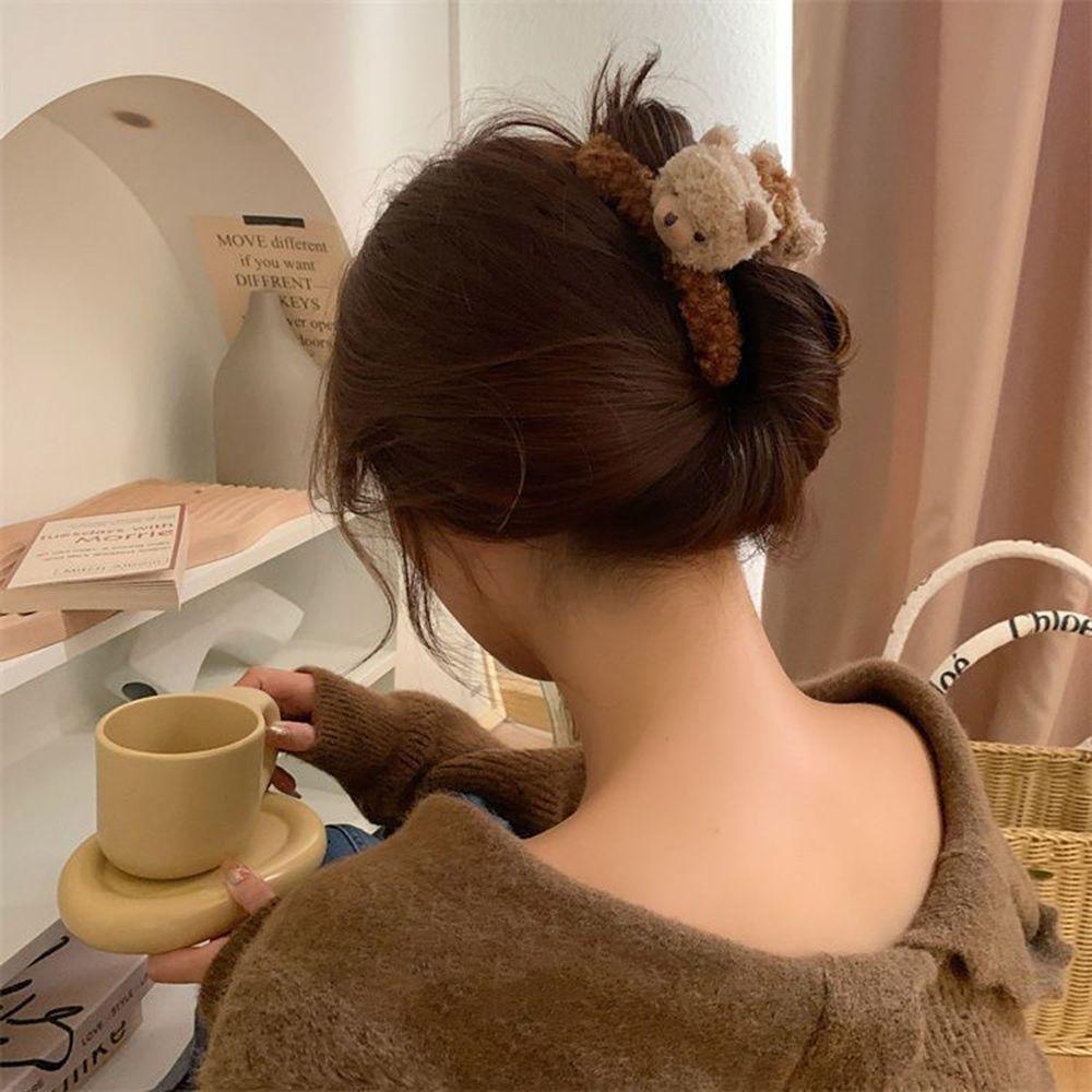 FORBETTER Kẹp Tóc Đuôi Ngựa Hình Hoạt Hình Phong Cách Hàn Quốc