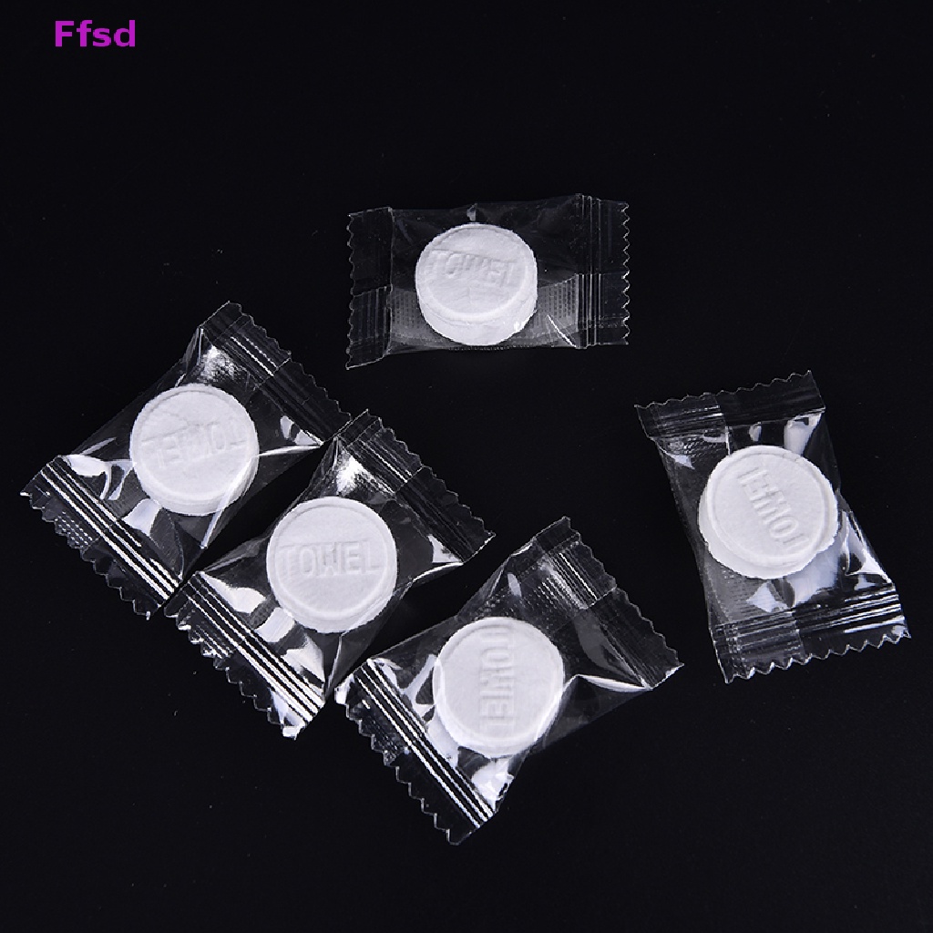 Bộ 10 / 50 Khăn Nén Cotton Mini Tiện Dụng Mang Theo Du Lịch