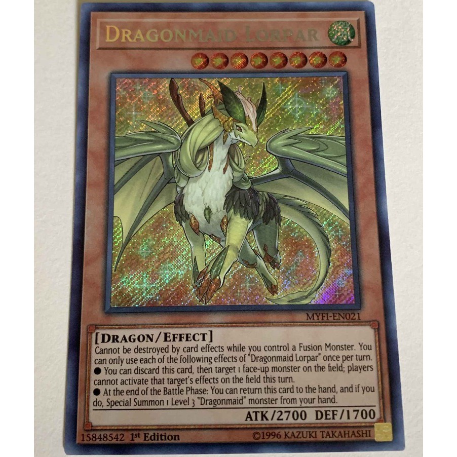 Bài Yugioh - Dragonmaid Lorpar (Secret Rare)
