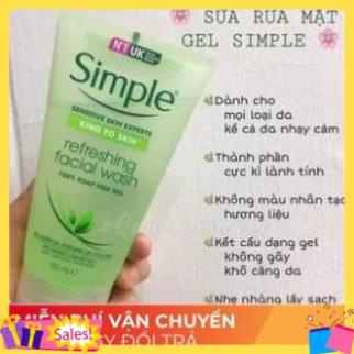 Sữa rửa mặt Simple Kind to Skin Refreshing Facial Wash Gel | BigBuy360 - bigbuy360.vn