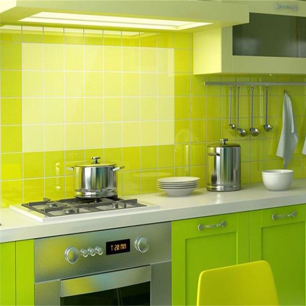 Miếng dán tường trong suốt chống dầu chịu nhiệt bảo vệ trang trí nhà bếp