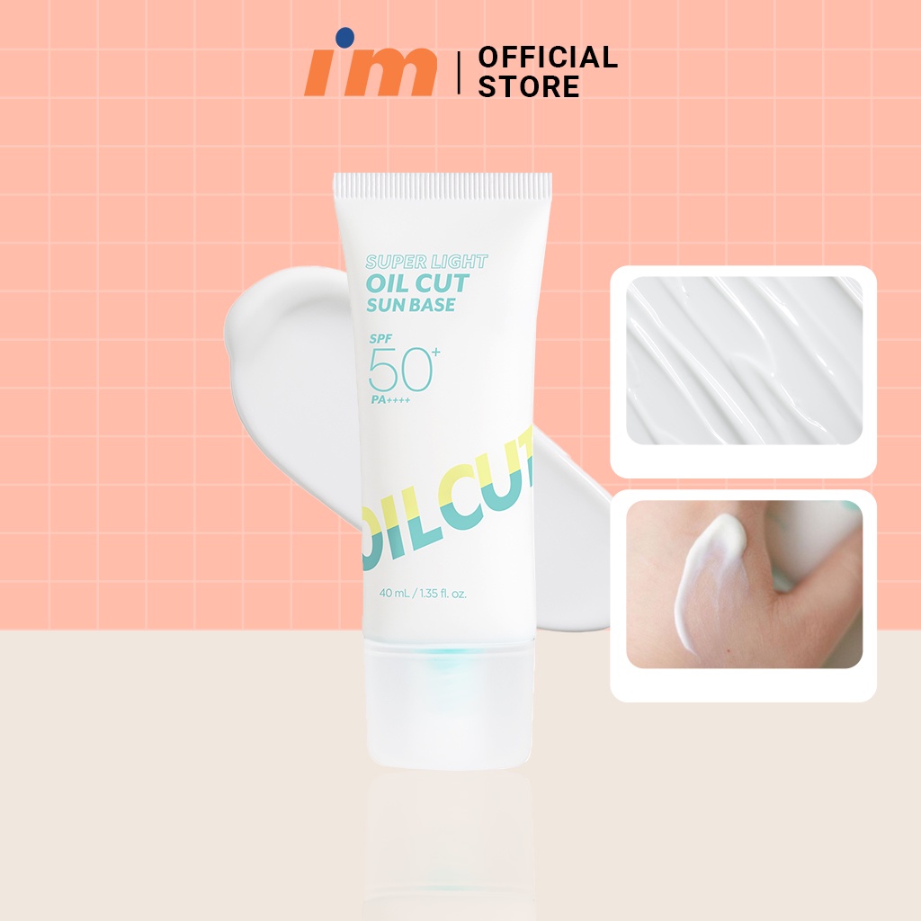Kem Chống Nắng Kiềm Dầu Dưỡng Da I'm Meme Super Light Oil Cut Sun Base SPF50+ PA++++ 40ml